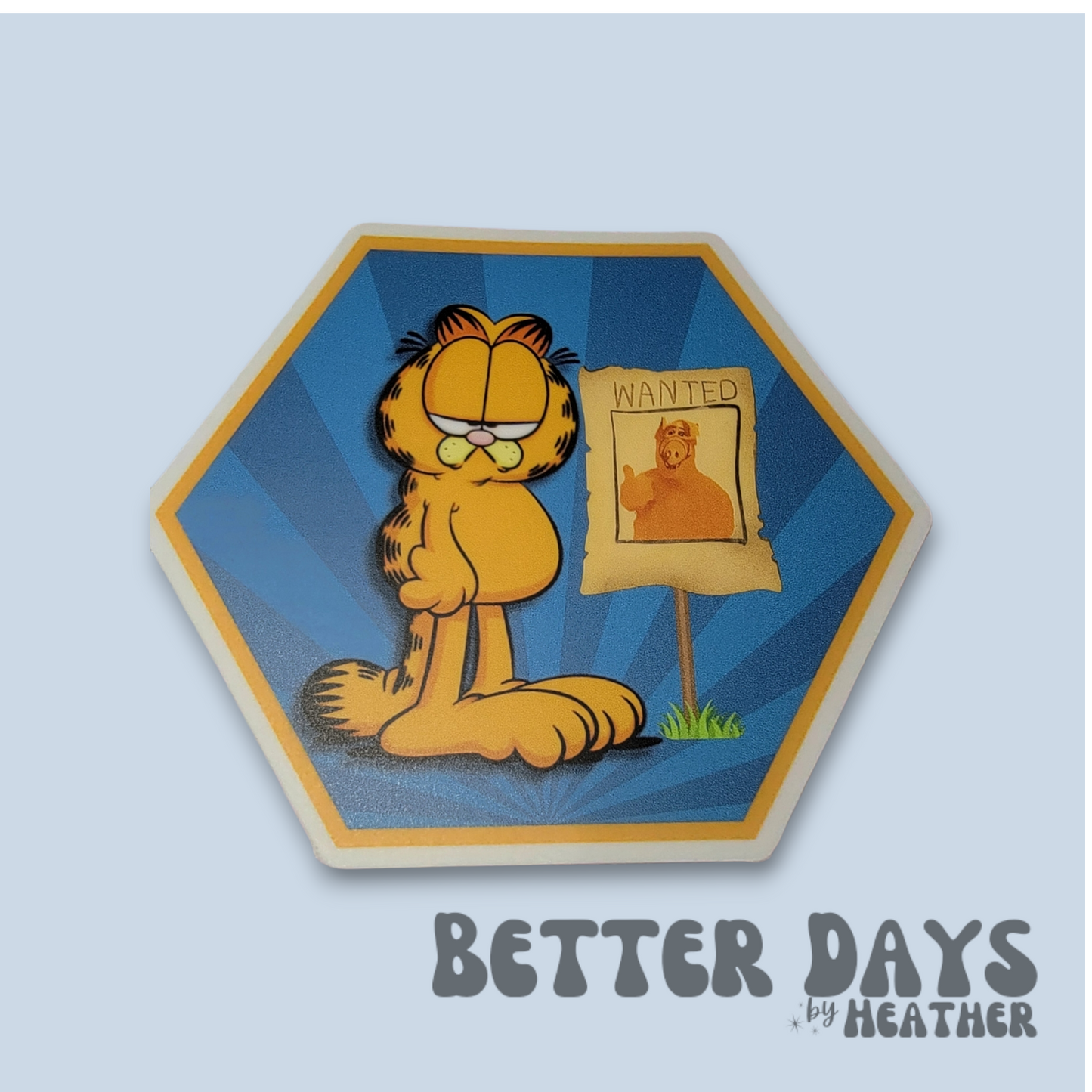 ALF Wanted Vinyl Sticker